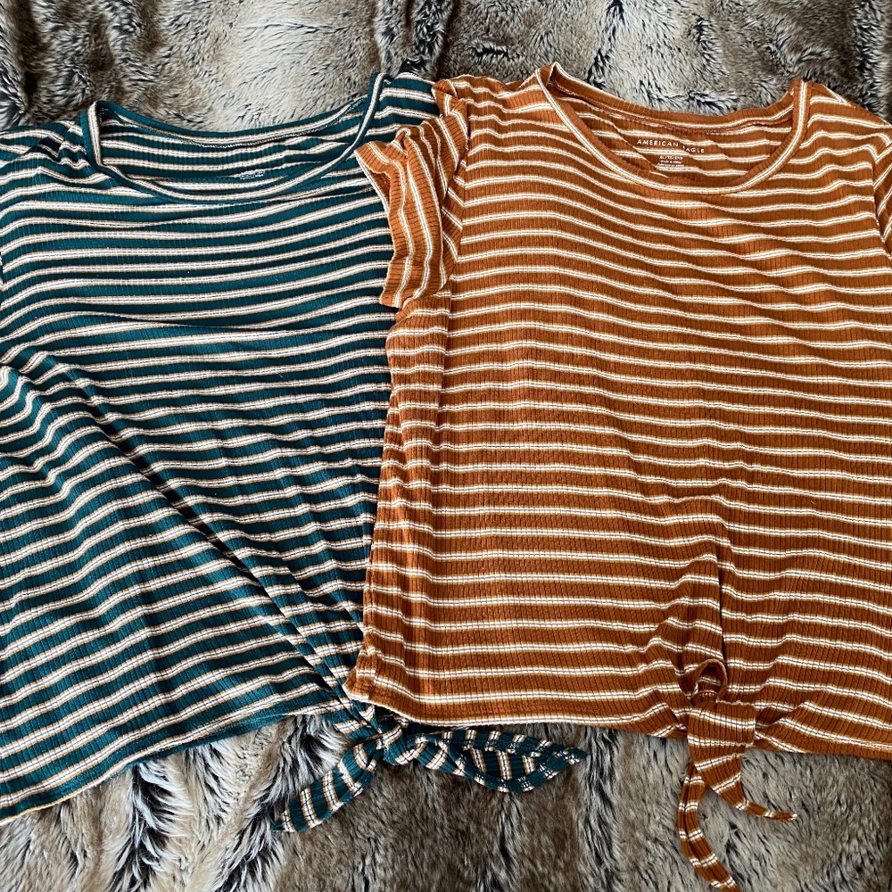 AE American Eagle, XL, T-Shirt, Stripes